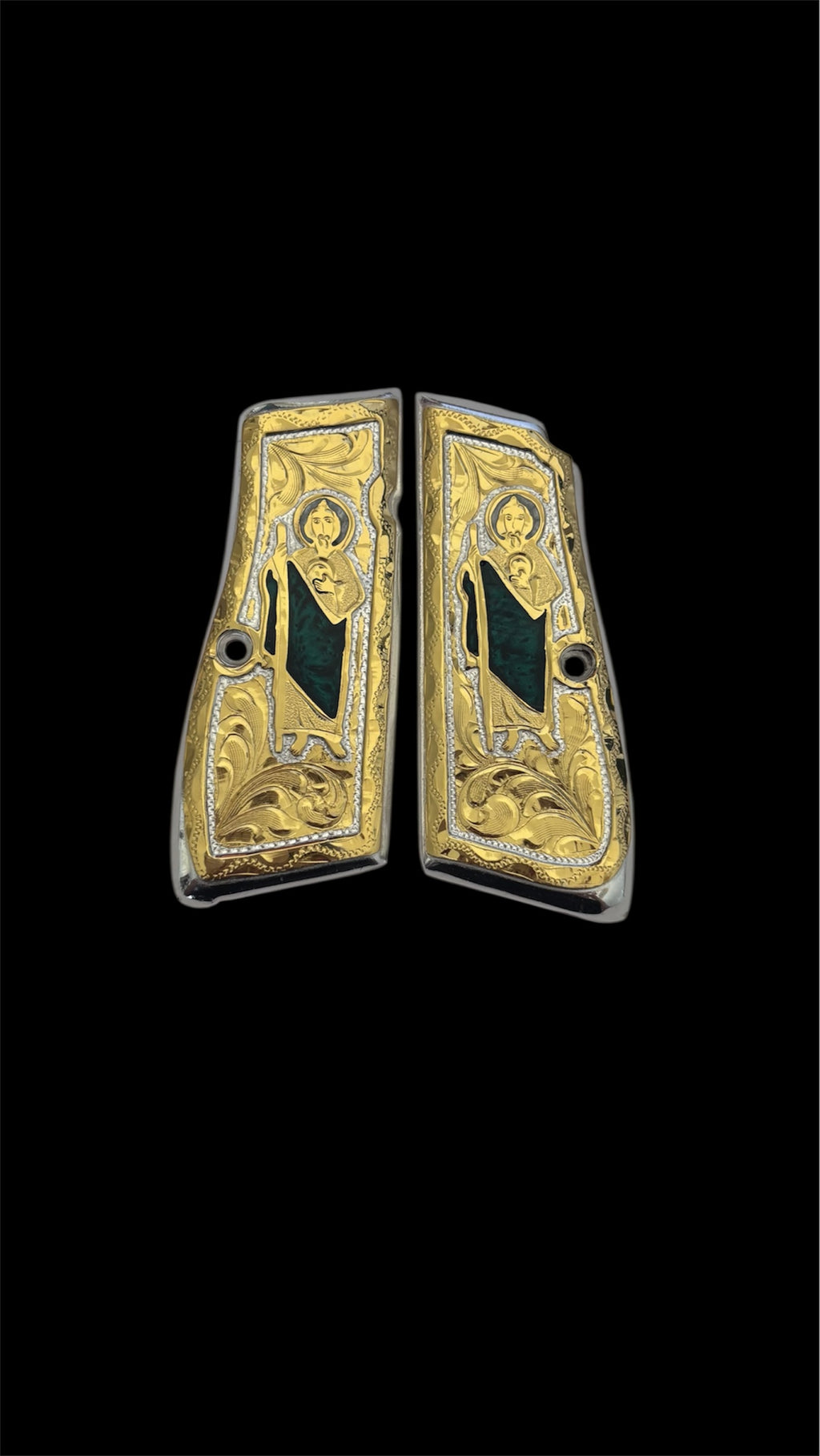 Cachas Browning diseño San Judas