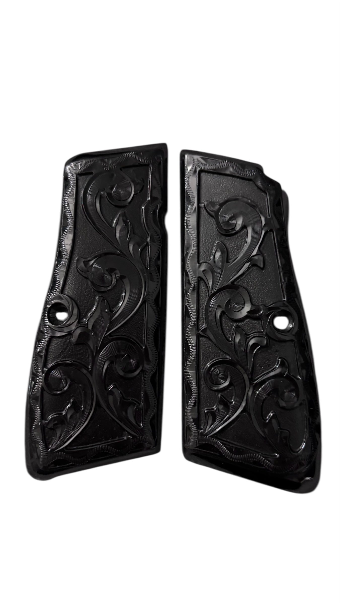 Cachas Browning acabado negro elegante